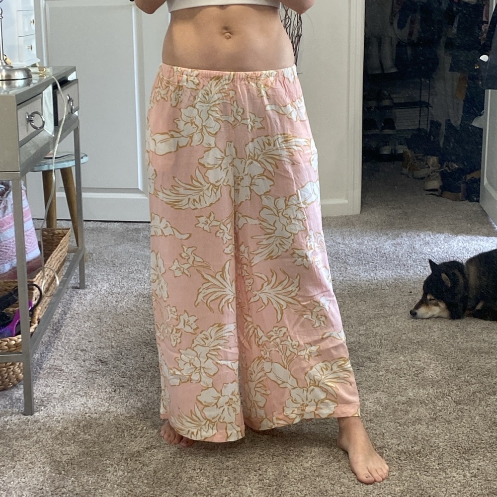 🌼 New without tags Billabongs flowy pants small - Picture 2 of 9